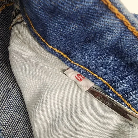 Vintage 90s Bart Simpson Denim High Waisted Shorts Small - Picture 5 of 9